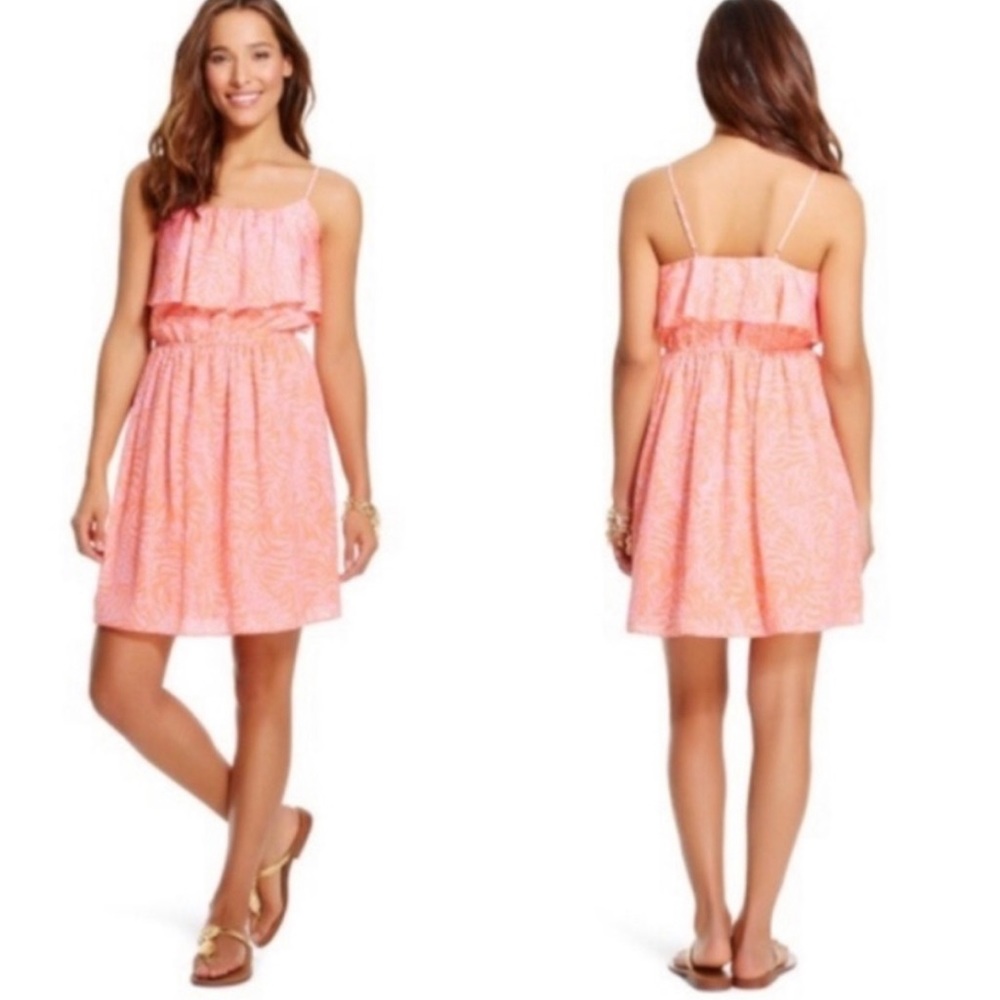 LILLY PULITZER Target Giraffing Me Crazy Print Summer Mini Dress Size M